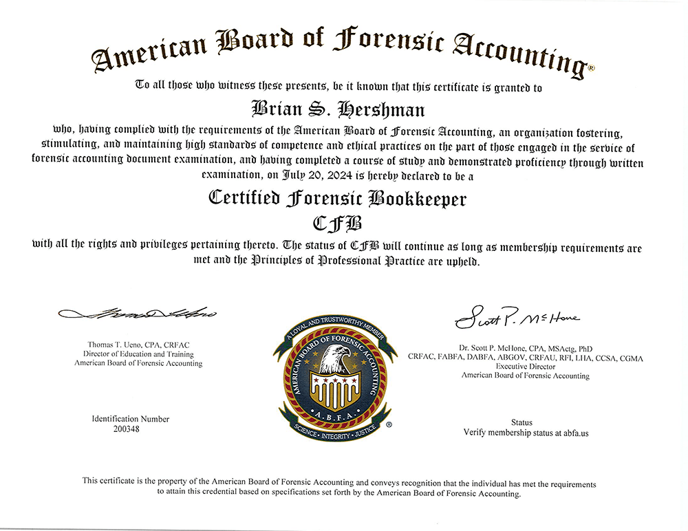 CFB Certificate
